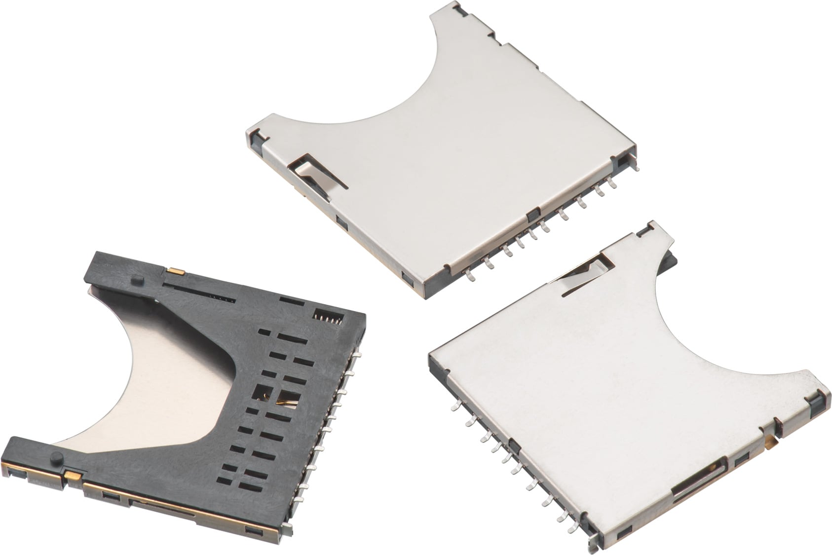 WRCRD SD Card Connector Push & Push with Card Detection 9 pins